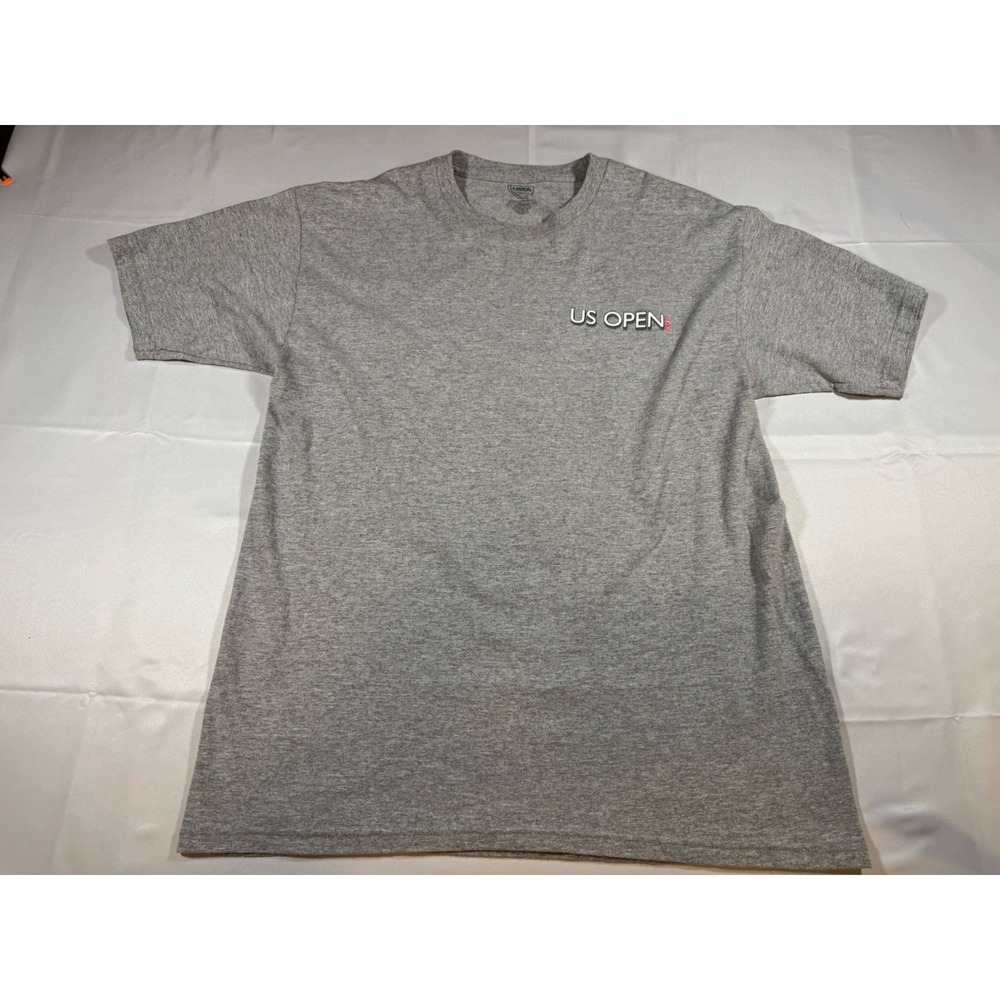 US OPEN TENNIS PRINT T-SHIRT 2013 USTA Men's L Gray